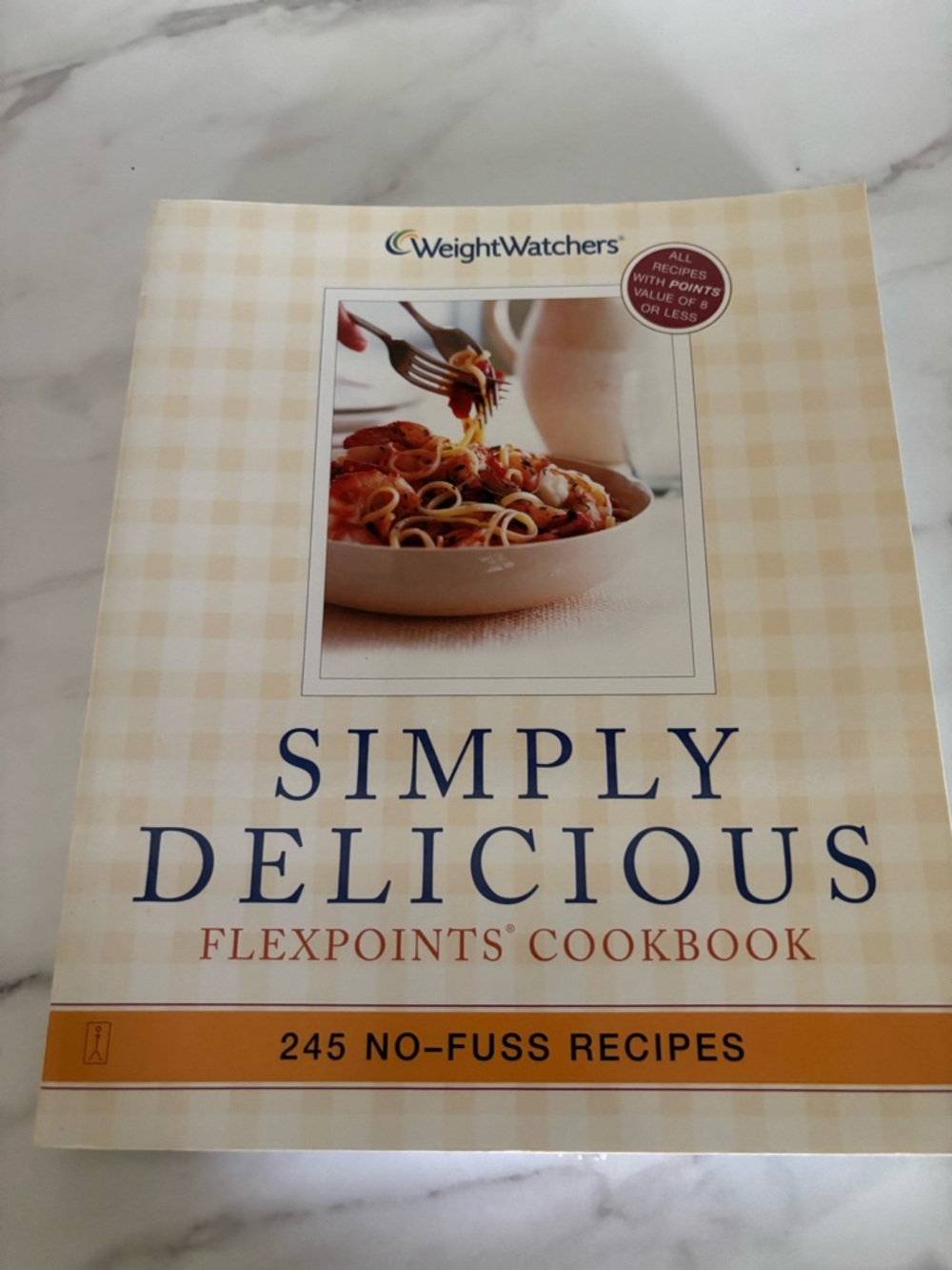 Weight Watchers Simply Delicious Cookbook - Cream and Navy